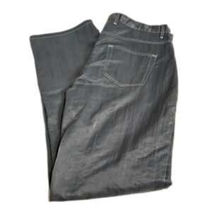 Vintage 90s YMLA Iridescent Nylon Rave Pants | Men's Size 36X32 | Dark Grey